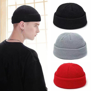 Wholesale Checked <b>Wool</b> Knit Winter <b>Beanie</b> for Adults Custom 3D Embroidery and Digital Printing for Beach and Fishing Scenes - Product Image 2