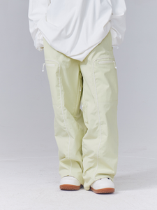 Pantalon de ski/snowboard personnalisé pour adulte 2026 – Imperméable, isolé, noir, avec fermeture élastique et logo frontal - Product Image 5