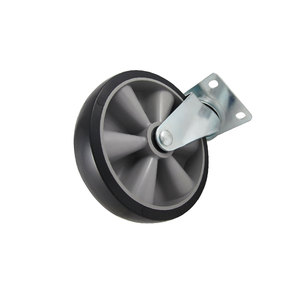 Roues de remplacement pour chariot, 125 mm, sans chaleur de compression, en caoutchouc thermoplastique TPR, robustes, avec cadre en acier métallique - Product Image 5