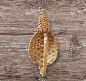 Panier en forme de canard en rotin tissé à la main écologique panier de rangement pour enfants en rotin naturel fait à la main pour jouets avec poignée - Product Image 1