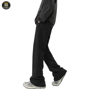 Pantalones acampanados informales de bajo precio para hombre, servicio OEM, diseño de logotipo personalizado, pantalones acampanados de algodón 100% - Product Image 5