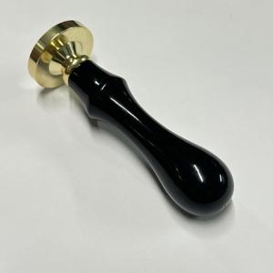 Most selling 30mm Black Round Brass <b>stamps</b> with Maple Wood Handle <b>Wax</b> Stamper for Handmade Greeting Cards & Scrapbooking - Product Image 4