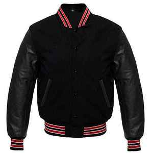 Chaquetas Varsity Formales Unisex Personalizadas al por Mayor 2025, Chaqueta de Béisbol Estilo Urbano, Ropa Deportiva de Cuero Genuino de Piel de Vaca - Product Image 2