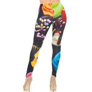 Leggings sublimés avec logo personnalisé Collants de fitness Vêtements de sport imprimés pour femmes Legging en coton pour le sport - Product Image 3