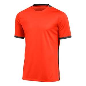 Maillot de Football noir hommes couleur unie maille tissu Option personnalisée léger Polyester Slim Fit formation Style Football haut - Product Image 6