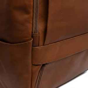 Sac à dos en cuir ciré brun premium pour homme, sac à dos vintage pour ordinateur portable, sac de voyage d'affaires, grand sac à dos de travail, USA - Product Image 5