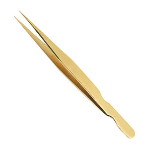 Juego de pinzas de belleza de alta calidad, ceja puntiaguda e inclinada y cono de pestañas para extensiones de pestañas embaladas en bolsa - Product Image 5