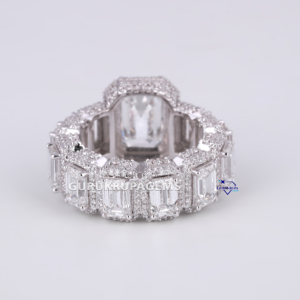 Anillos de Hip Hop para mujer con diamantes cultivados en laboratorio de alta calidad, gran oferta, oro de 14 KT, VVS, claridad, joyería de moda de boda de lujo - Product Image 4