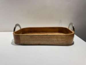 Handmade Large <b>Wooden</b> crafts Serving Tray <b>Carved</b> Flower Design Inlay Rustic <b>Wooden</b> Tray for <b>Sale</b> From India in lowest price - Product Image 6