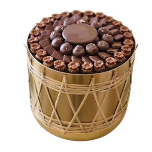 Best Quality Hammered Metal Serving Bowl Eco-Friendly Fancy <b>Chocolate</b> Platter for Hotel Candies <b>Weddings</b> and Party Events - Product Image 6