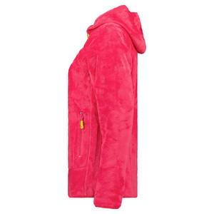 Ropa deportiva elegante para mujer, chaqueta polar ajustable con capucha, chaqueta cálida transpirable de peso pesado para mujer con logotipo personalizado - Product Image 4