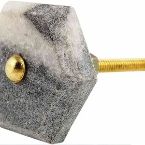 ลูกบิดตู้เสื้อผ้า 4 ชิ้น สีเทาเข้ม ทำจากเรซิ่นไม้ ลูกบิดประตู สี รูปทรง ขนาด ทำตามสั่ง ผลิตในอินเดีย - Product Image 2