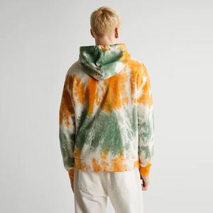 Sudadera con Capucha de Alta Calidad, Resistente al Viento, Ecológica, Teñida con Técnica Tie Dye en Varios Colores, de Algodón/Felpa, Colores Personalizables - Product Image 3