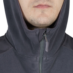Veste de terrain à capuche pour homme, mi-saison, fermeture éclair, respirante, 100% polyester microfleece, anti-UV, séchage rapide, multi-poches, FROGMAN - Product Image 3