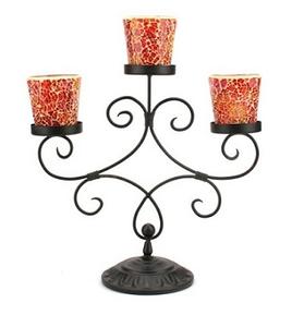 Bougeoir en cristal, décoration de la maison, autre support de bougie brillant, pour l'intérieur et l'extérieur - Product Image 1