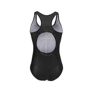 Traje de Baño de Una Pieza para Mujer de Primera Calidad al por Mayor, Ligero, Transpirable, Ecológico, de Spandex/Poliéster con Logotipo Frontal - Product Image 2