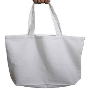Sac fourre-tout en coton 100% réutilisable, écologique, imprimé avec un logo personnalisé, faible MOQ, fermeture éclair, poignée, extra large, lettres - Product Image 6