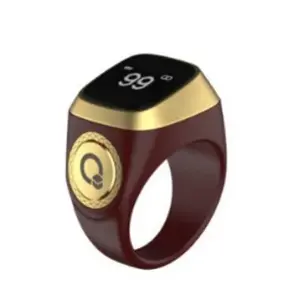 Bague connectée T1 certifiée Halal pour le Zikr, compteur de Tasbih, rappel de prière, direction de la Qibla et réveil pour le suivi des prières musulmanes - Product Image 2