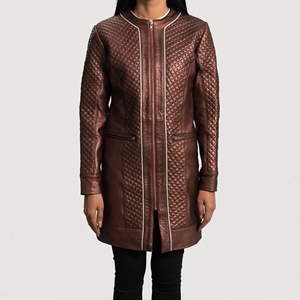 Nouveau polyvalent élégant en cuir véritable Long manteau de moto hommes respirant veste d'hiver fermeture à glissière mouton revers grande taille - Product Image 1