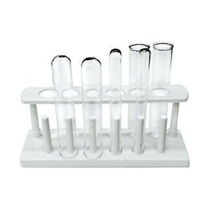 Polipropileno para Soporte de Tubos de Ensayo, 6 Orificios/6 Soportes, Blanco - Product Image 1