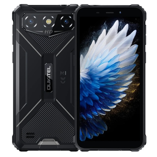 OUKITEL G3 Rugged Phone 6'' HD+ 6300mAh Battery 13MP Camera Android 14 Global 4G Smartphone