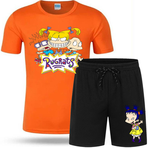 ชุดสูทลำลองของผู้ชายชุดวิ่งจ๊อกกิ้งเสื้อยืดสองชิ้นชุดกางเกงขาสั้นแขนสั้น2025ฤดูร้อนใหม่ - Product Image 5