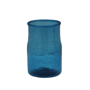 Fantaisie Design Verre Matériel bleu Couleur Antique Fini Bougie Votive Titulaire Pour La Maison Décorations À La Main - Product Image 2