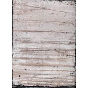 Alfombras de Seda de Bambú Anudadas a Mano Kavi Ivory EPB-327 de Alta Calidad, 10 mm de Grosor, Diseño Abstracto Free Verse para el Hogar, Entrada y Sala de Estar - Product Image 1