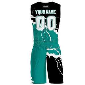 Uniforme de Baloncesto de Tela de Poliéster de Alta Calidad con Nuevo Diseño, Personalizado con Nombre, Número y Logotipo - Product Image 3