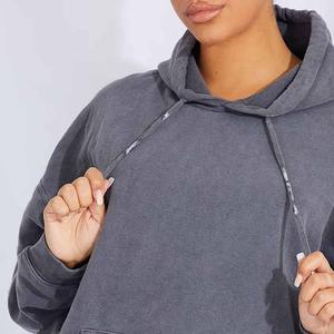 เสื้อสวมหัวมีฮู้ดปักลายเสื้อลำลองซักกรดสำหรับฤดูหนาวเสื้อผ้าแนวสตรีทสไตล์วินเทจ - Product Image 4