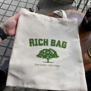 Sacs fourre-tout en toile de coton avec logo personnalisé, sacs fourre-tout en coton faits à la main, sac en tissu 100% coton biologique naturel pour cadeaux et achats - Product Image 2