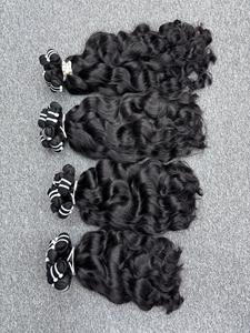 100% cheveux ondulés naturels bruts cheveux vietnamiens bruts meilleure qualité en gros cheveux génie trame Double dessiné - Product Image 5