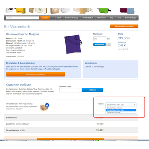 Stampa di borse in cotone Spedizione espressa - Product Image 1