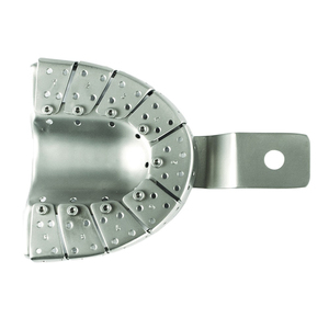 Bandeja de Impresión Manual Profesional de Acero Inoxidable con Patrón Sólido, Equipo Dental con Certificación CE Clase II, Tamaños Personalizados - Product Image 5