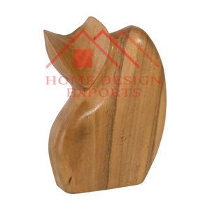 Sculpture de chat en céramique pour la décoration de table, sculpture de chat naturelle faite à la main pour la décoration de la maison - Product Image 1