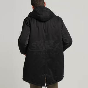 Parka de Cola de Pescado de Manga Larga para Hombre, Servicio OEM, Diseño Personalizado, Color y Diseño a Medida - Product Image 2