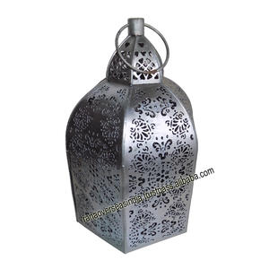 Linterna de vela colgante hexagonal hecha de hierro para oficina, hogar, cama, habitación, entrada, decoración de fiesta - Product Image 1