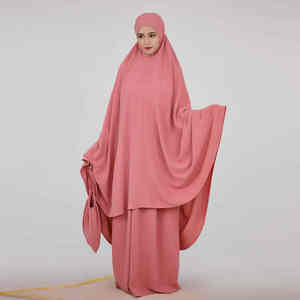 Abaya islamique traditionnelle de haute qualité pour femme modeste pour robe Jilbab avec sweat à capuche attaché long Thobe/Thawb pour le printemps - Product Image 6