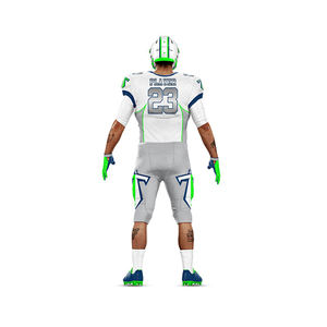 High Quality Customized Color American <b>Football</b> Uniform Sets Short Sleeve 100% Polyester Breathable Quick Dry Team Wear - Product Image 3