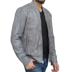 Veste en cuir pour homme, coupe classique pour des tenues intemporelles et polyvalentes, mode décontractée, vestes en cuir pour homme en vente à bas prix - Product Image 5