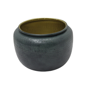 Nouveau Vase à fleurs en fer décoratif Pot de fleur de couleur grise pour la décoration de jardin et de table à la main en gros en vrac - Product Image 3