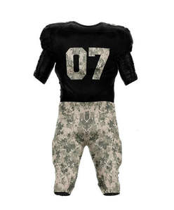 Uniforme de fútbol americano personalizado de alta calidad, uniforme de fútbol impreso por sublimación de tela transpirable, Kit de equipo personalizado - Product Image 3