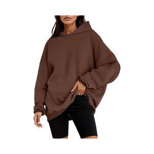 Sudadera con capucha pesada de algodón de alta calidad 100% para mujer, estampado de espuma personalizado, logotipo frontal, estilo informal para invierno - Product Image 6