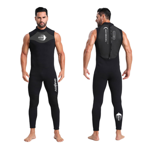 Traje de Neopreno DIVESTAR para Buceo, 3mm, sin Mangas, con Cremallera Trasera, para Hombre, con Logotipo y Diseño Personalizados al por Mayor - Product Image 4