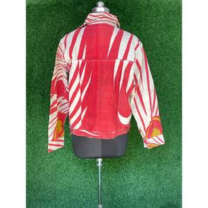 Veste d'hiver vintage unisexe style Kantha manteau en laine matelassé broderie col rabattu bouton coton indien vêtements d'extérieur floraux - Product Image 6