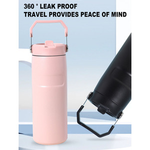 SilverJet Stainless Steel Tumbler 16oz 24oz Vacuum Insulated Water Bottle Portable Thermal <b>Cup</b> For Outdoor <b>Camping</b> Travel - Product Image 4