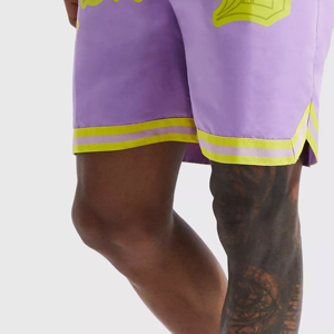 Pantalones cortos de sudor informales de verano para hombre, pantalones cortos de cintura media transpirables de secado rápido con patrón sólido a la moda para hombre - Product Image 5