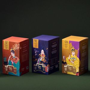 Caja de ventana de diseño personalizado Premium amarillo naranja vibrante para café vitamina aperitivos fruta seca Chocolate embalaje servicios de impresión - Product Image 4