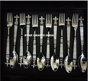 Premium Silverware Set Hotels & Restaurants Uses Reusable High Quality Stainless Steel <b>Mirror</b> Polished Cutlery Set And Flatware - Product Image 3