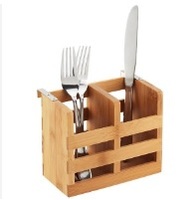 Porta Cubiertos de Madera de Color Marrón Natural, Diseño Moderno, Decorativo para el Hogar y la Cocina, Precio Económico, Venta al Por Mayor